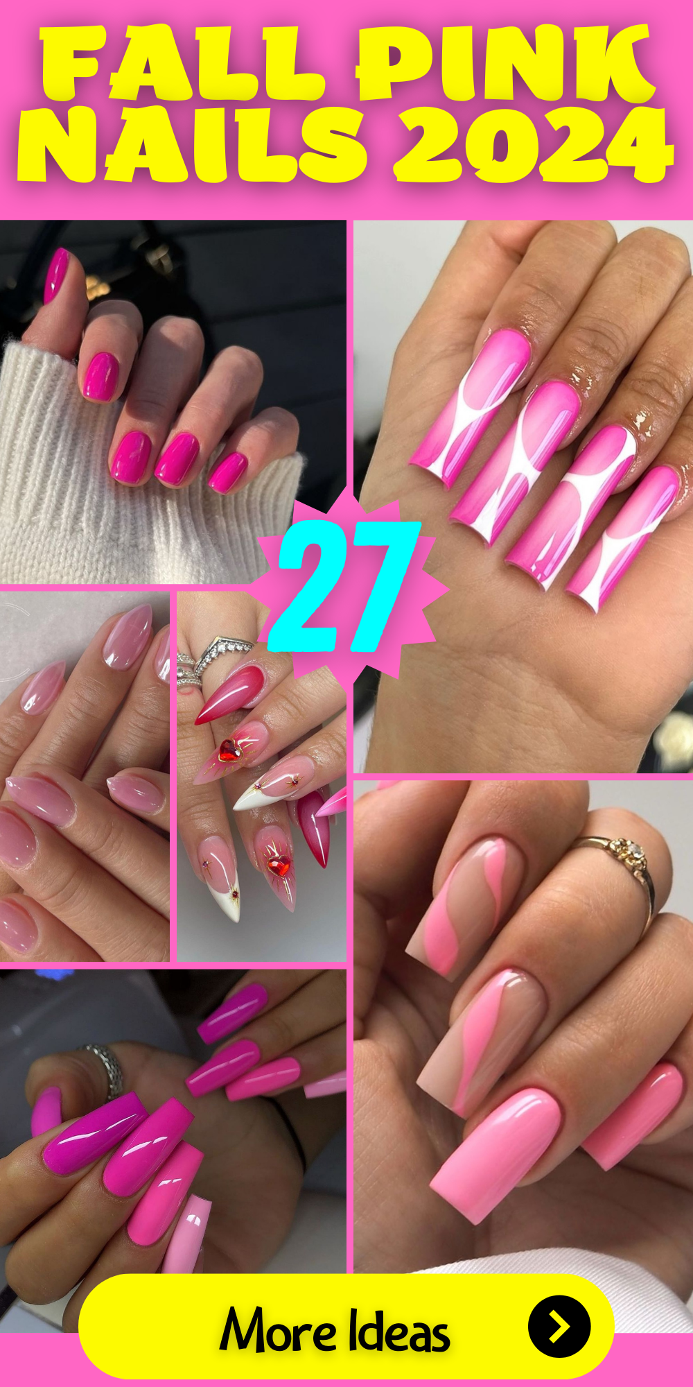 Fall Pink Nails 2024: 27 Chic and Trendy Designs