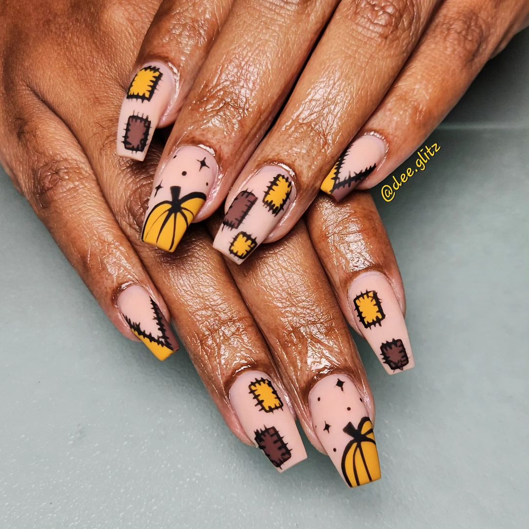 25 Creative Ideas for Fall Pumpkin Nails 2024