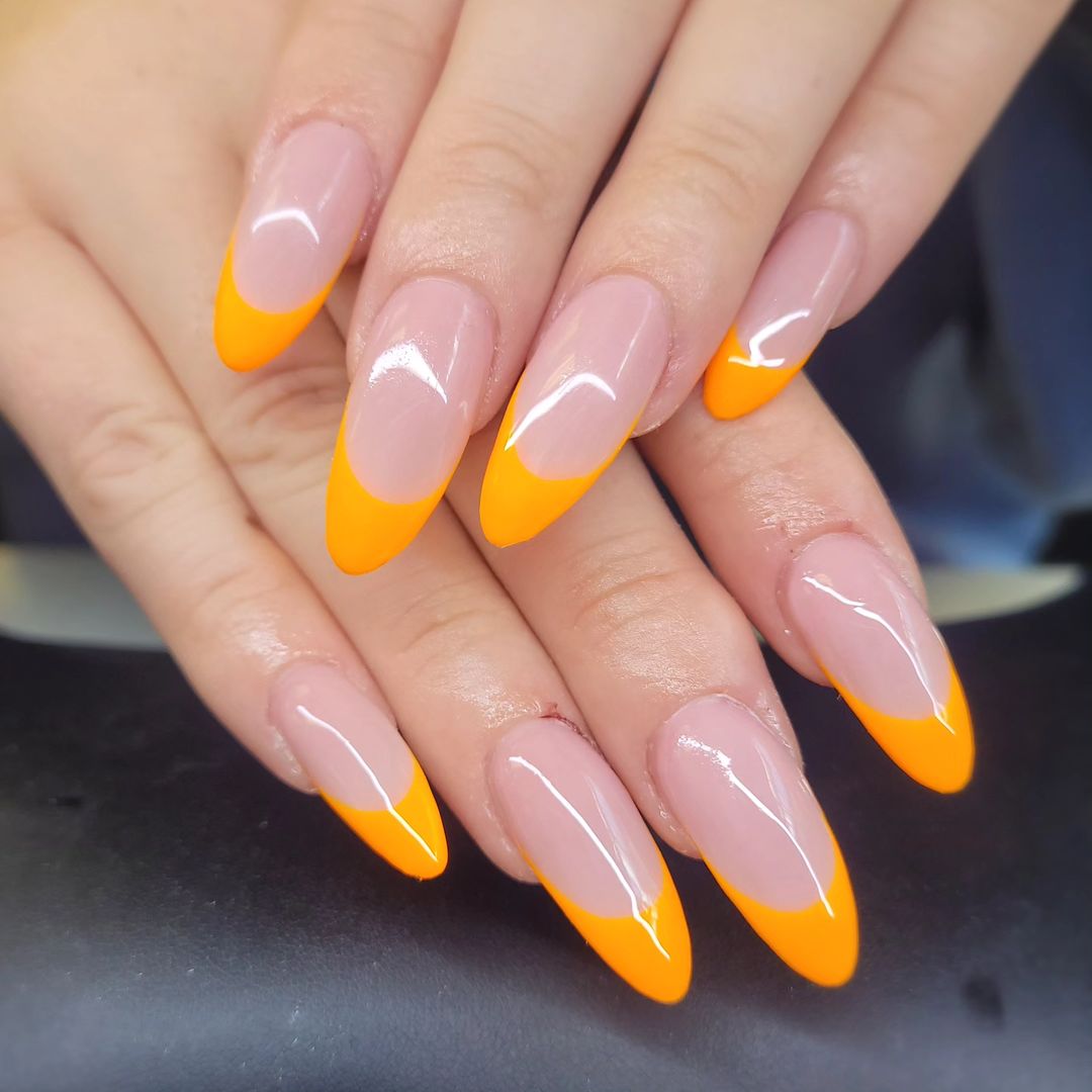 25 Ideas for Orange Fall Nails