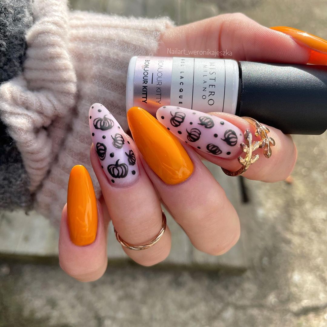 25 Creative Ideas for Fall Pumpkin Nails 2024