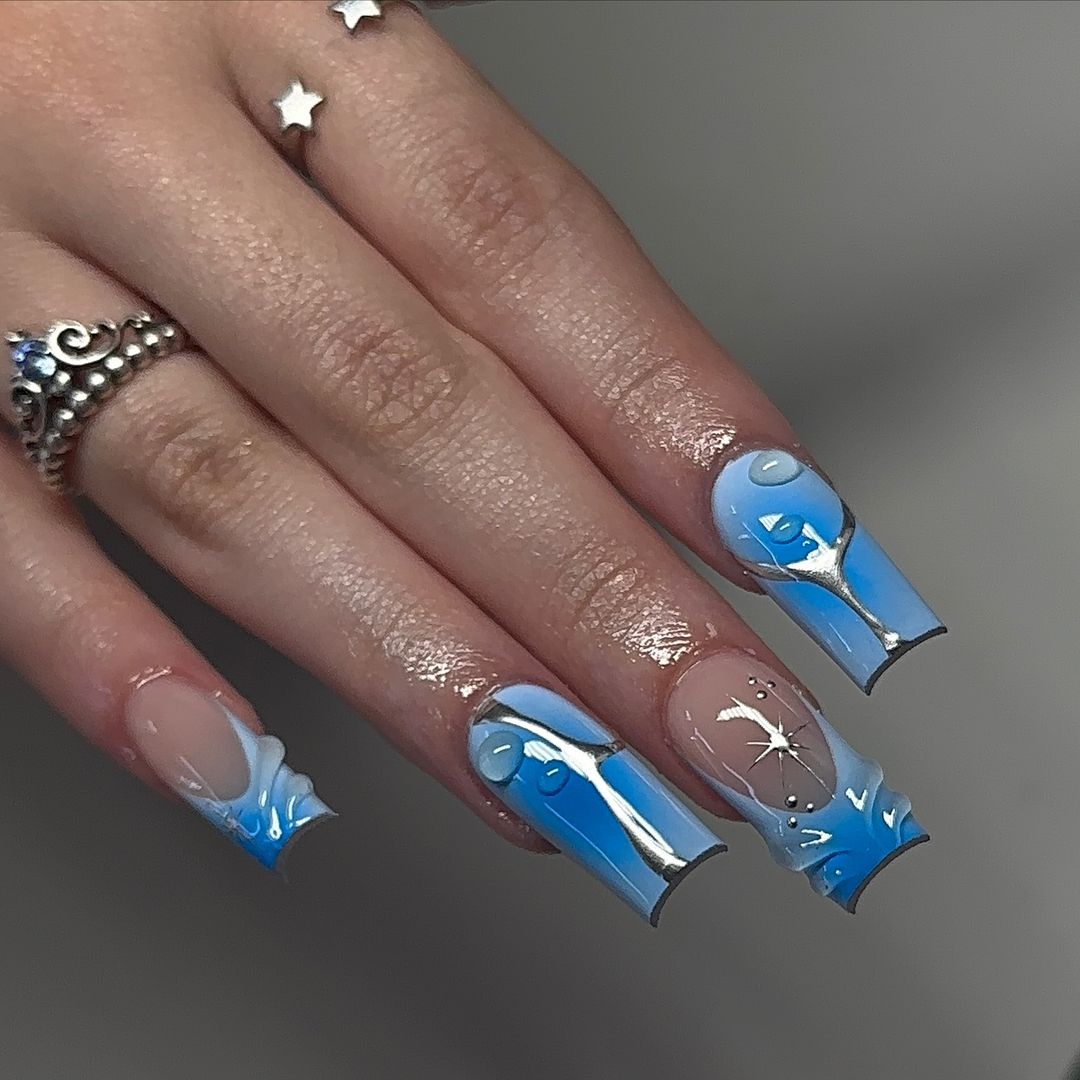 Blue Fall Nails 2024: 29 Ideas to Inspire Your Next Manicure