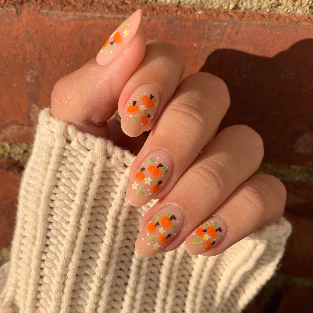 25 Creative Ideas for Fall Pumpkin Nails 2024