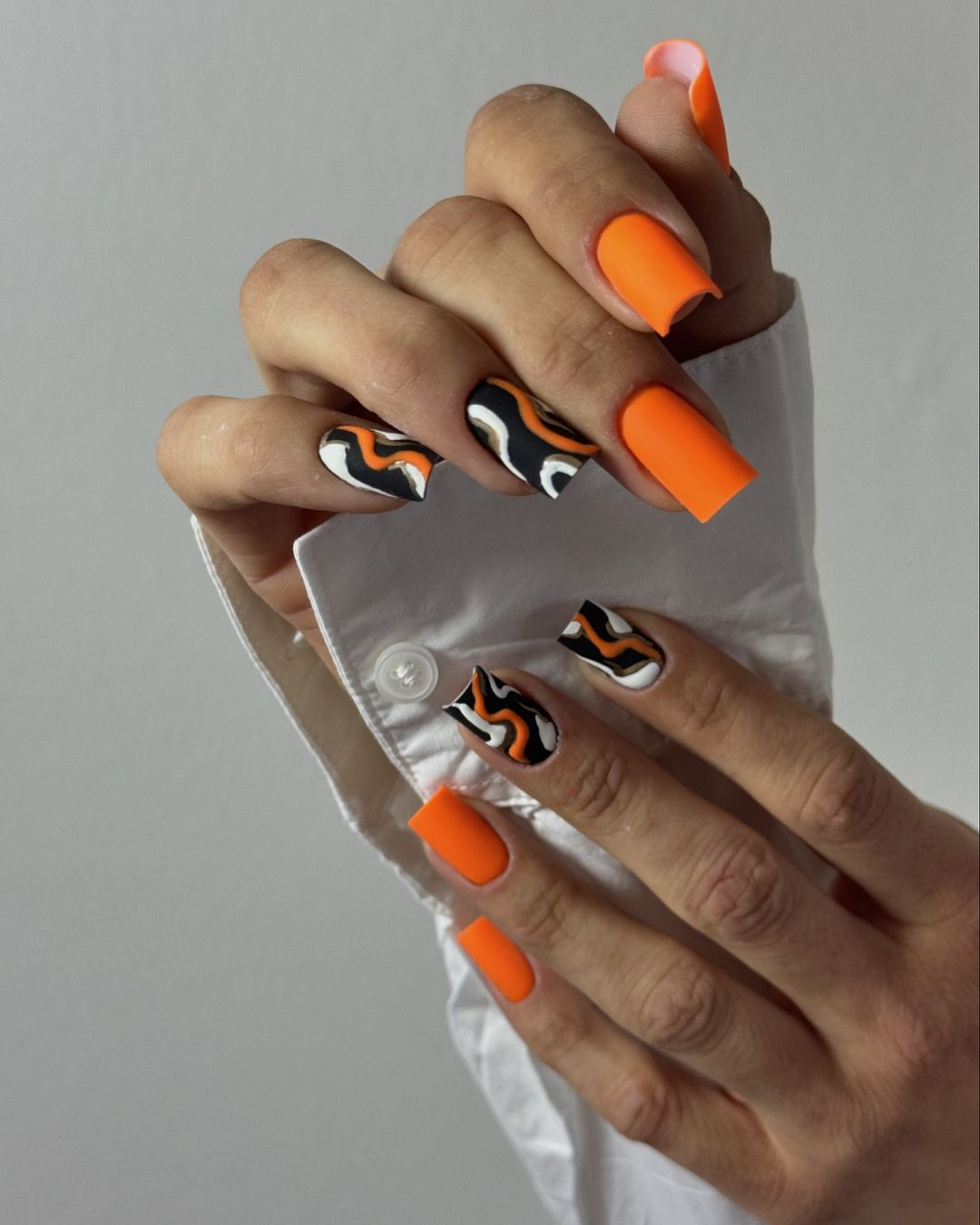 25 Ideas for Orange Fall Nails