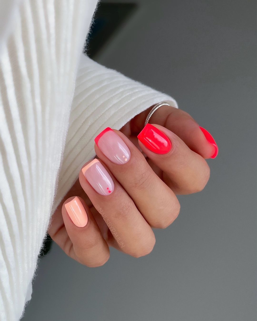 25 Ideas for Orange Fall Nails