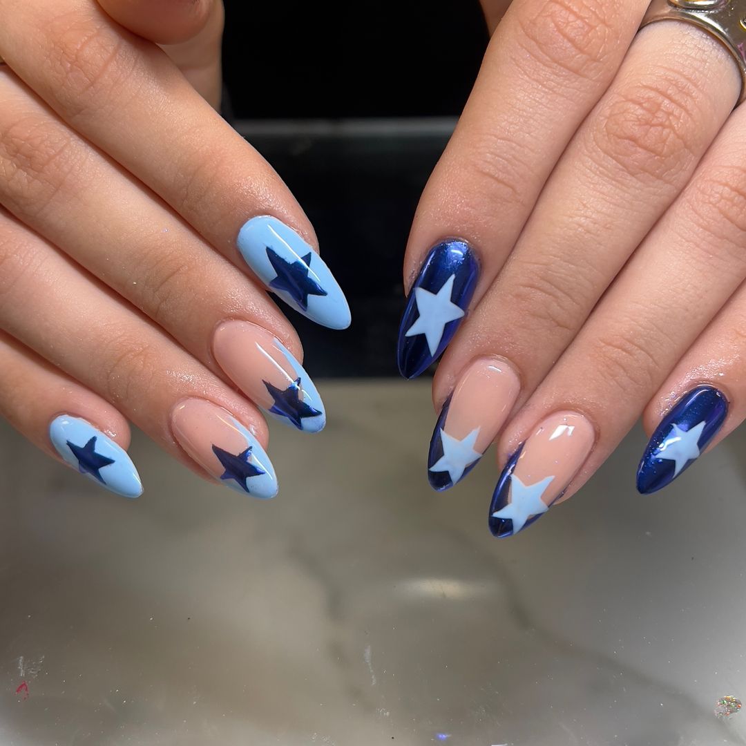 Blue Fall Nails 2024: 29 Ideas to Inspire Your Next Manicure