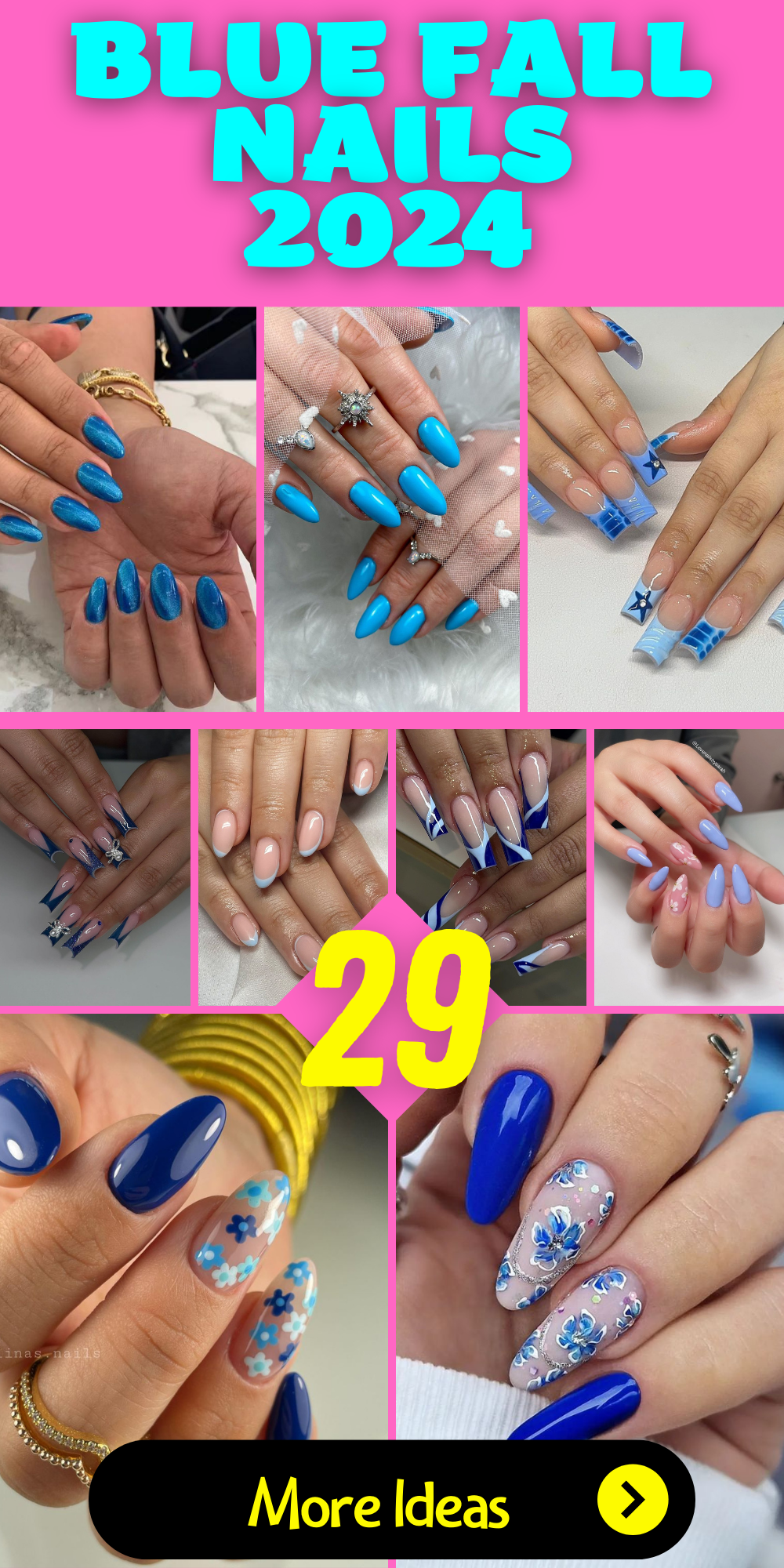 Blue Fall Nails 2024: 29 Ideas to Inspire Your Next Manicure