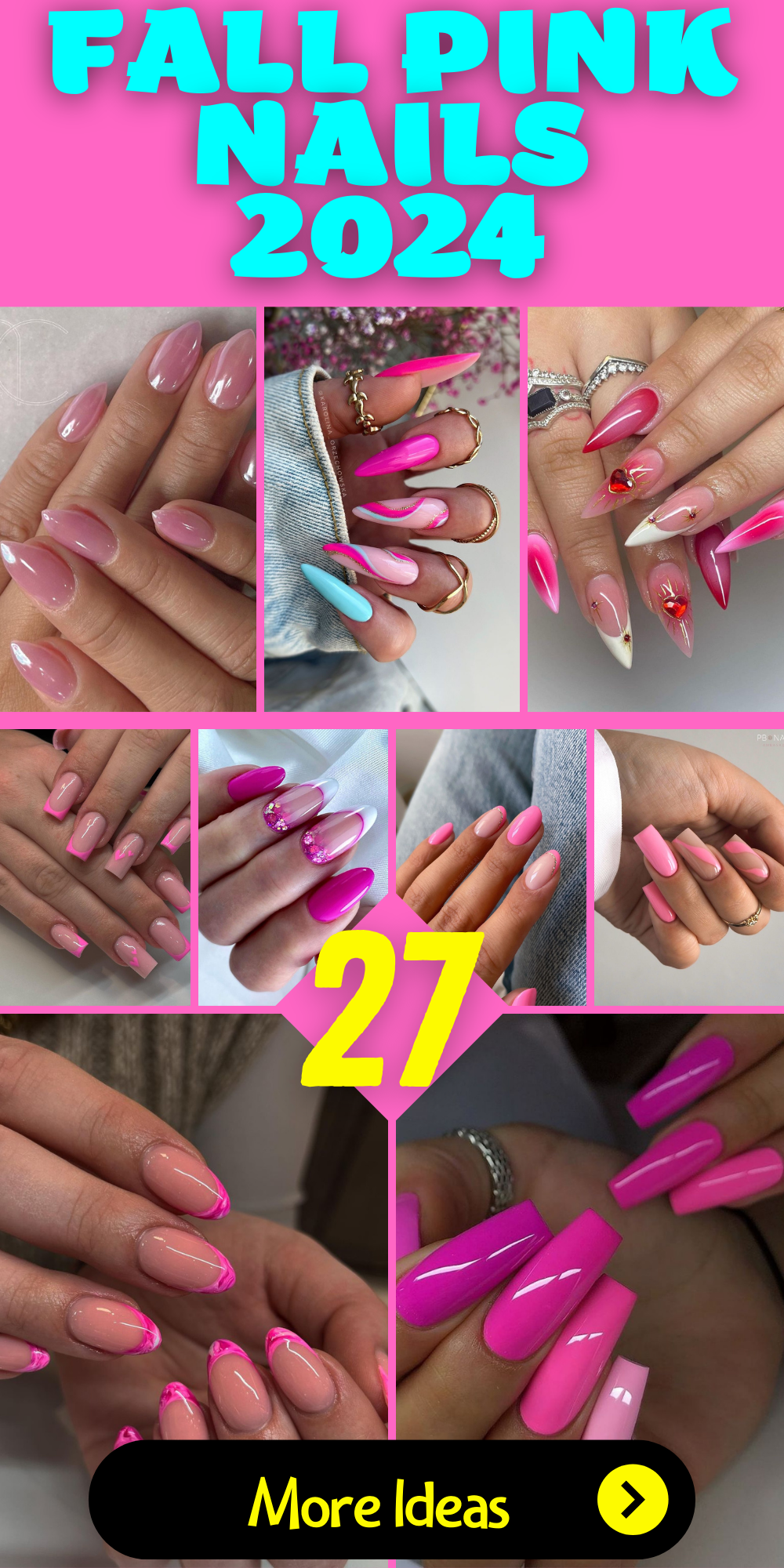 Fall Pink Nails 2024: 27 Chic and Trendy Designs