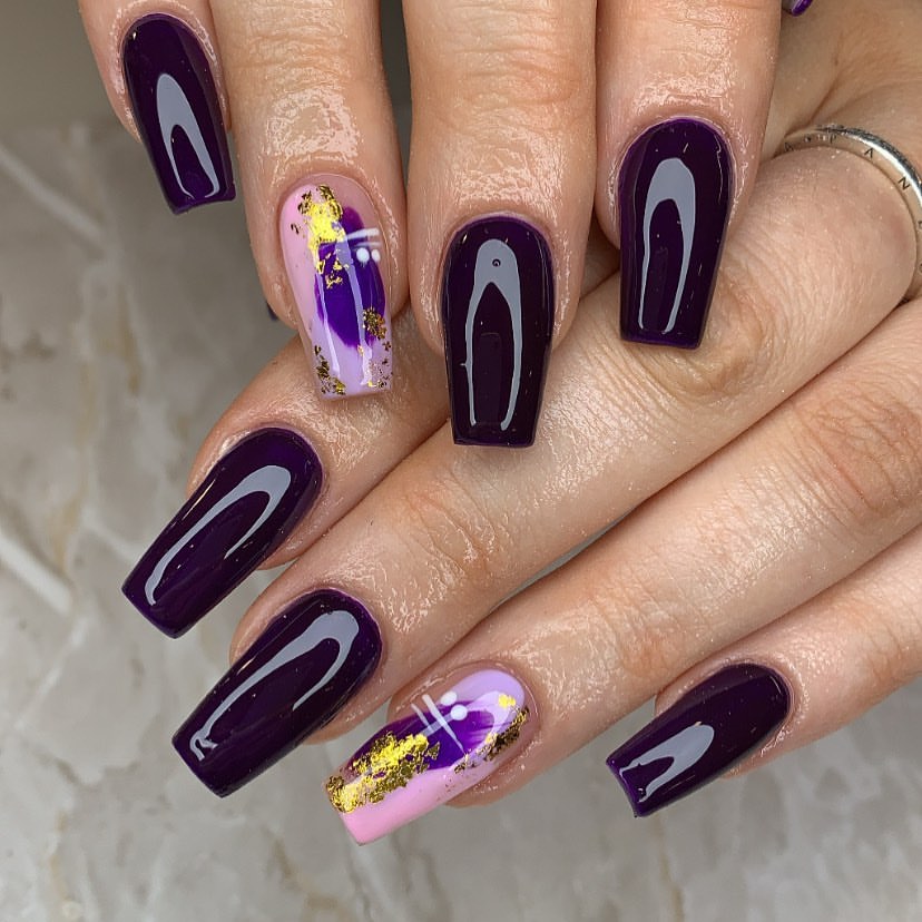 Purple Fall Nails 2024: 27 Ideas for a Stylish Season