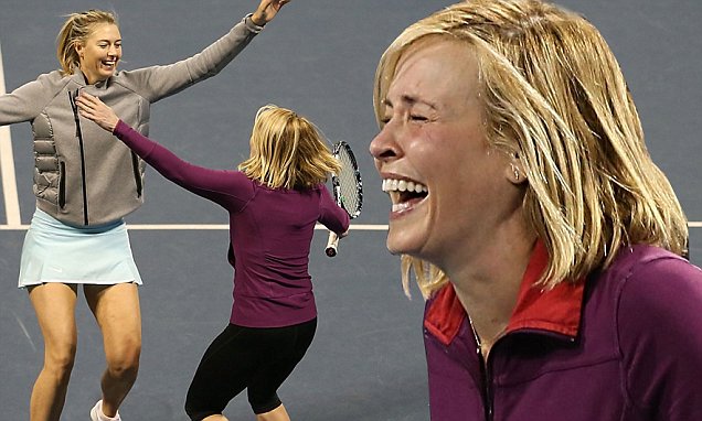 Chelsea Handler and Maria Sharapova smash Will Arnett and Andy Roddick |  Daily Mail Online