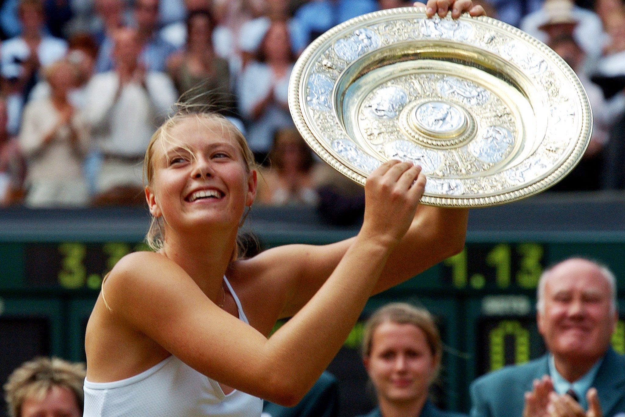 Sharapova’s popularity exploded after she won Wimbledon aged 17