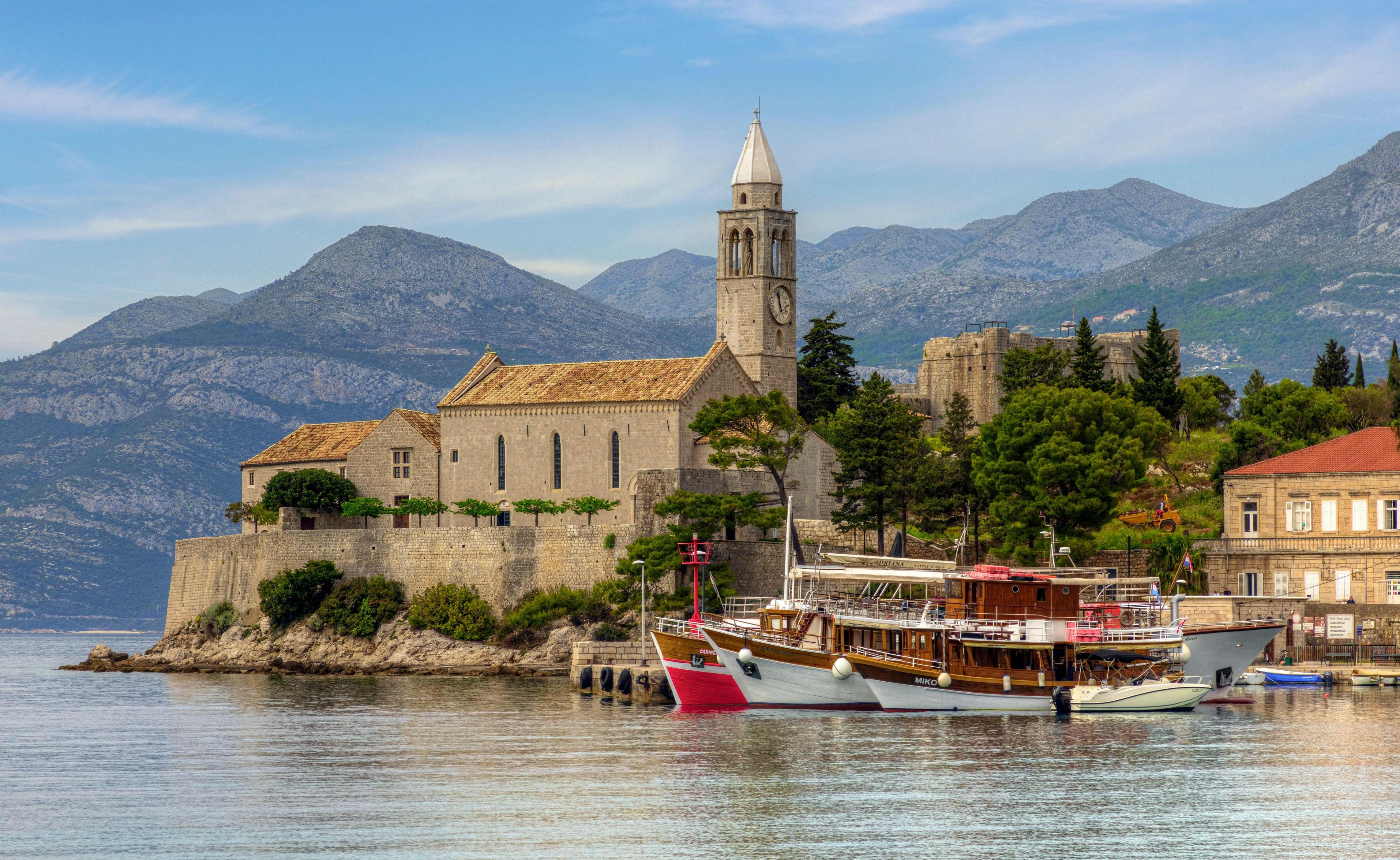 Lopud is a car-free island off the Dalmatian coast