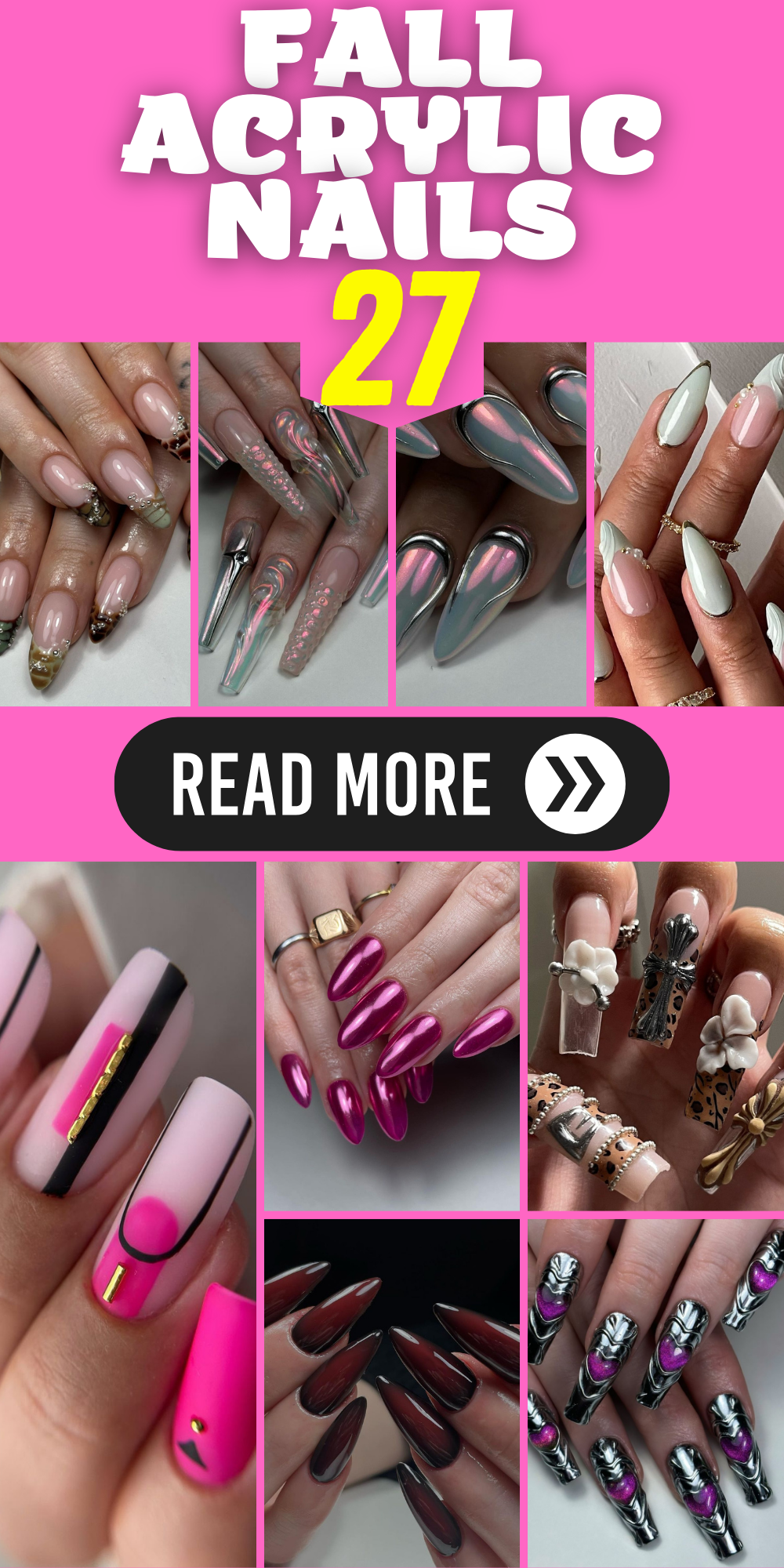 27 Gorgeous Fall Acrylic Nail Ideas You'll Want to Try