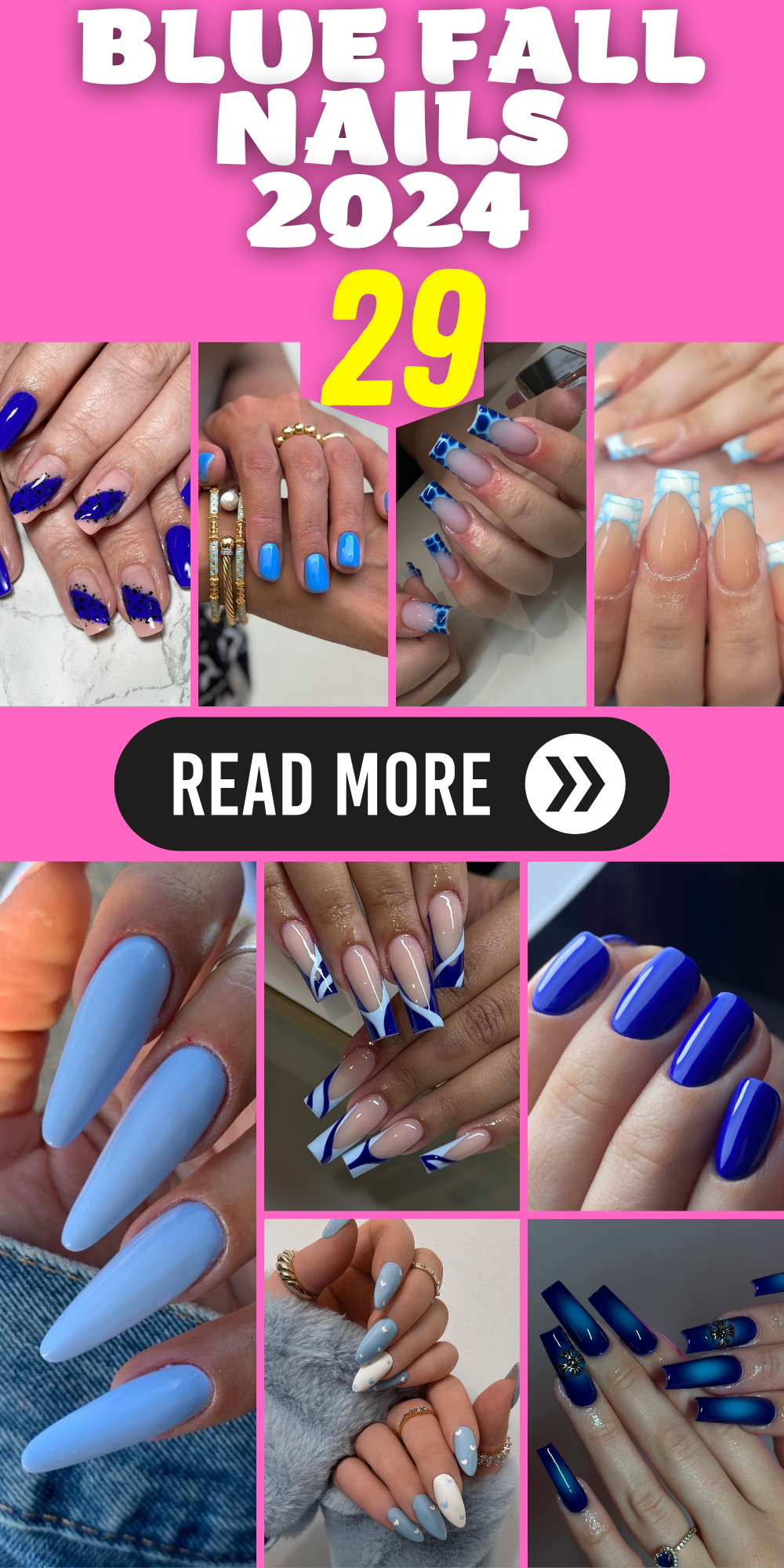 Blue Fall Nails 2024: 29 Ideas to Inspire Your Next Manicure