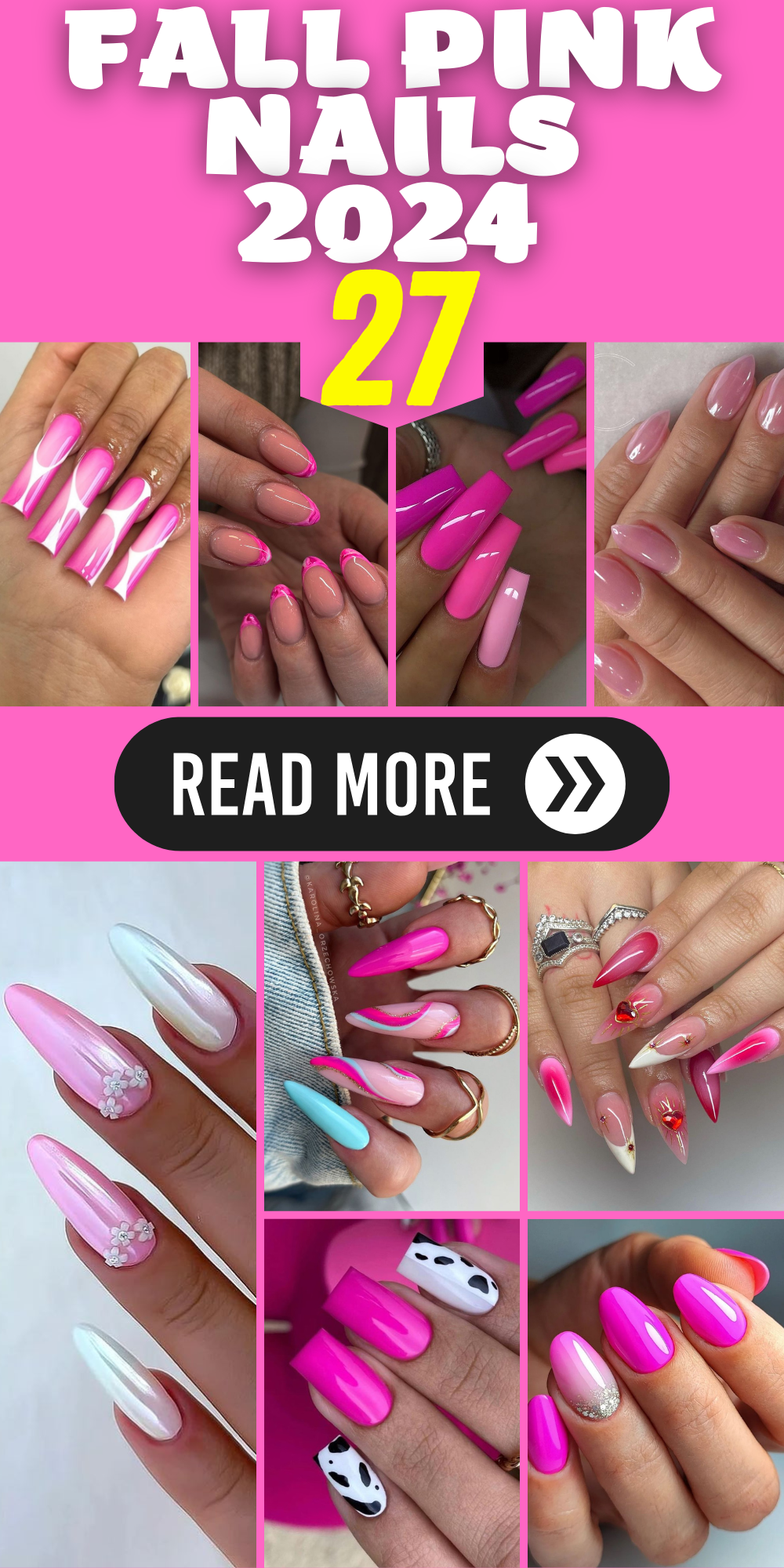 Fall Pink Nails 2024: 27 Chic and Trendy Designs