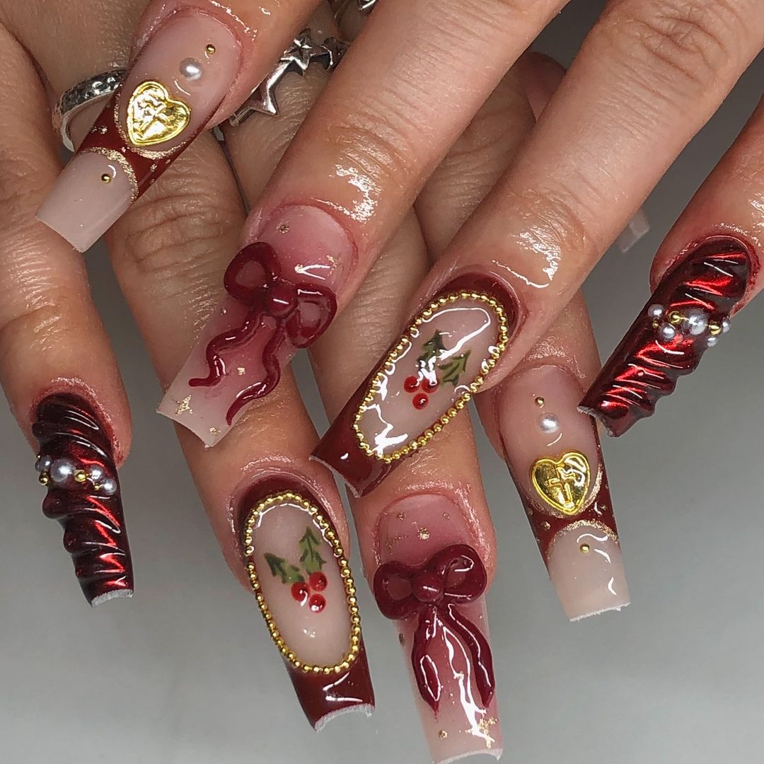 27 Ideas for Burgundy Fall Nails 2024