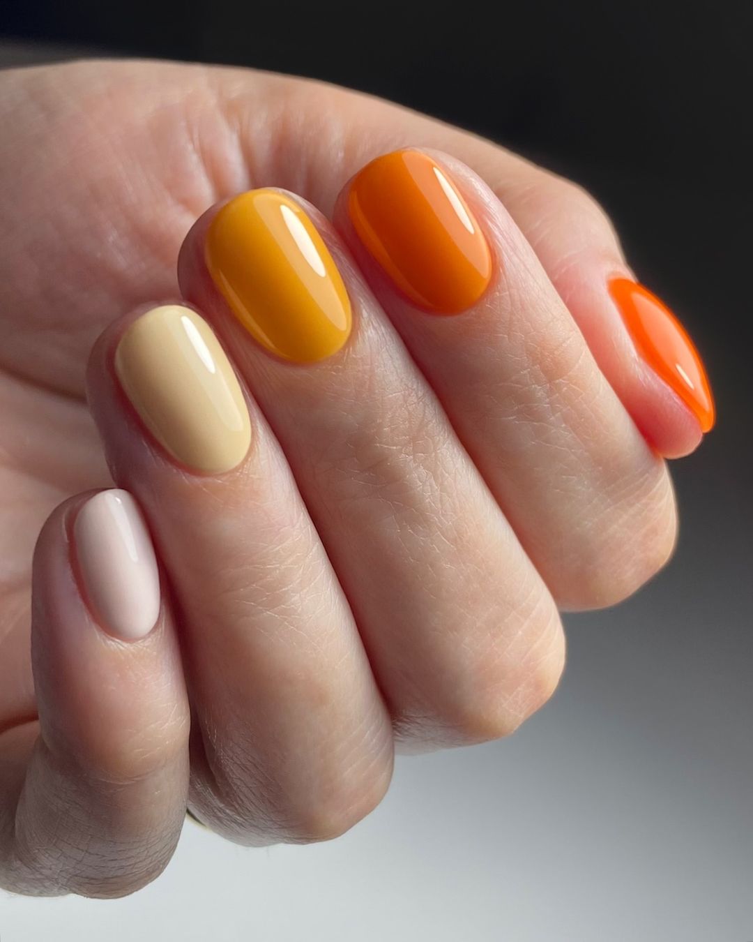 25 Ideas for Orange Fall Nails