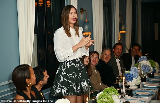 Maria Sharapova celebrated the 20th anniversary of her first Wimbledon title with an intimate dinner on Wednesday night, hosted by Imran Amed and Kristina Romanova at The Twenty Two in London