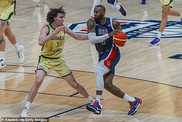 Australian Boomers point guard Josh Giddey defends NBA legend LeBron James