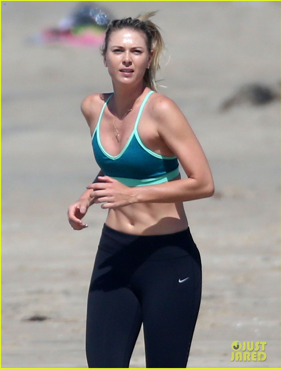 maria sharapova suspension beach workout 463601501