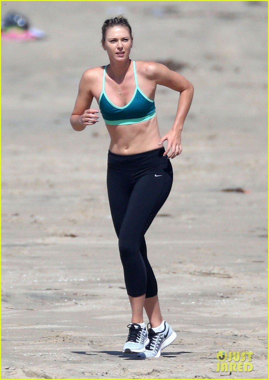 maria sharapova suspension beach workout 463601501