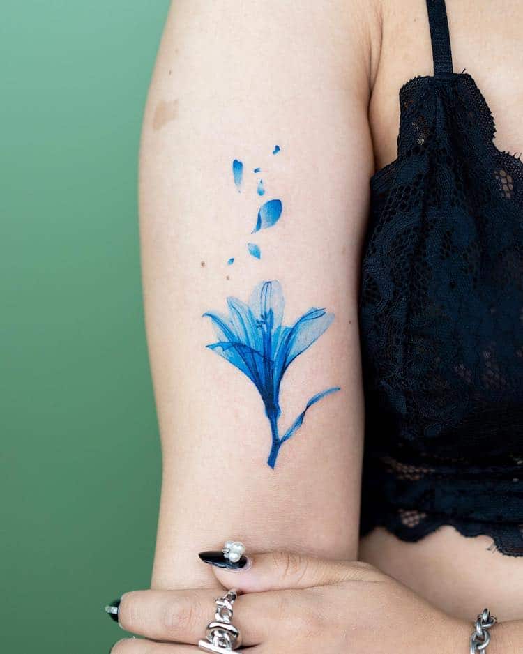 Blue Tattoos by Pokhy