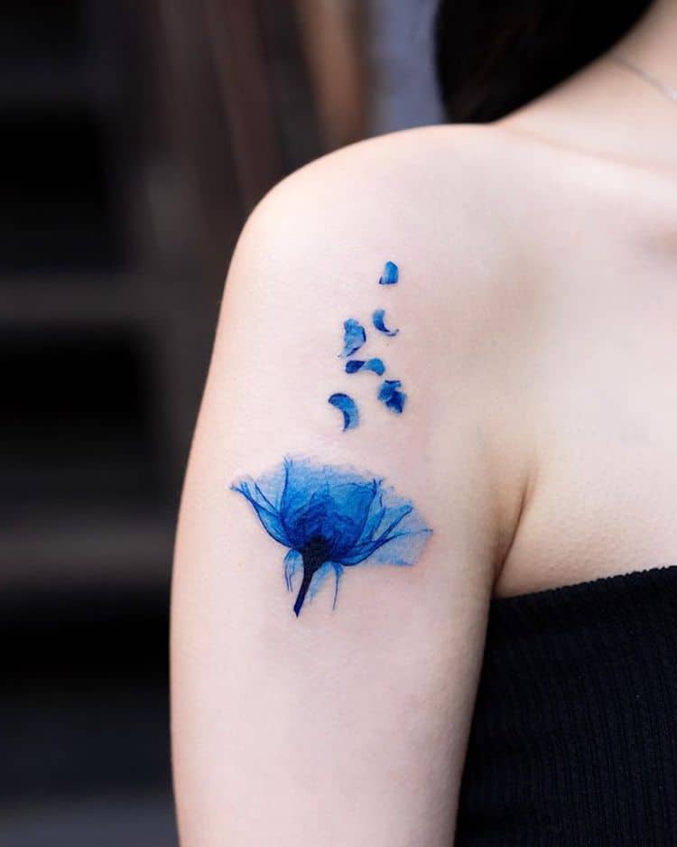 Blue Tattoos by Pokhy