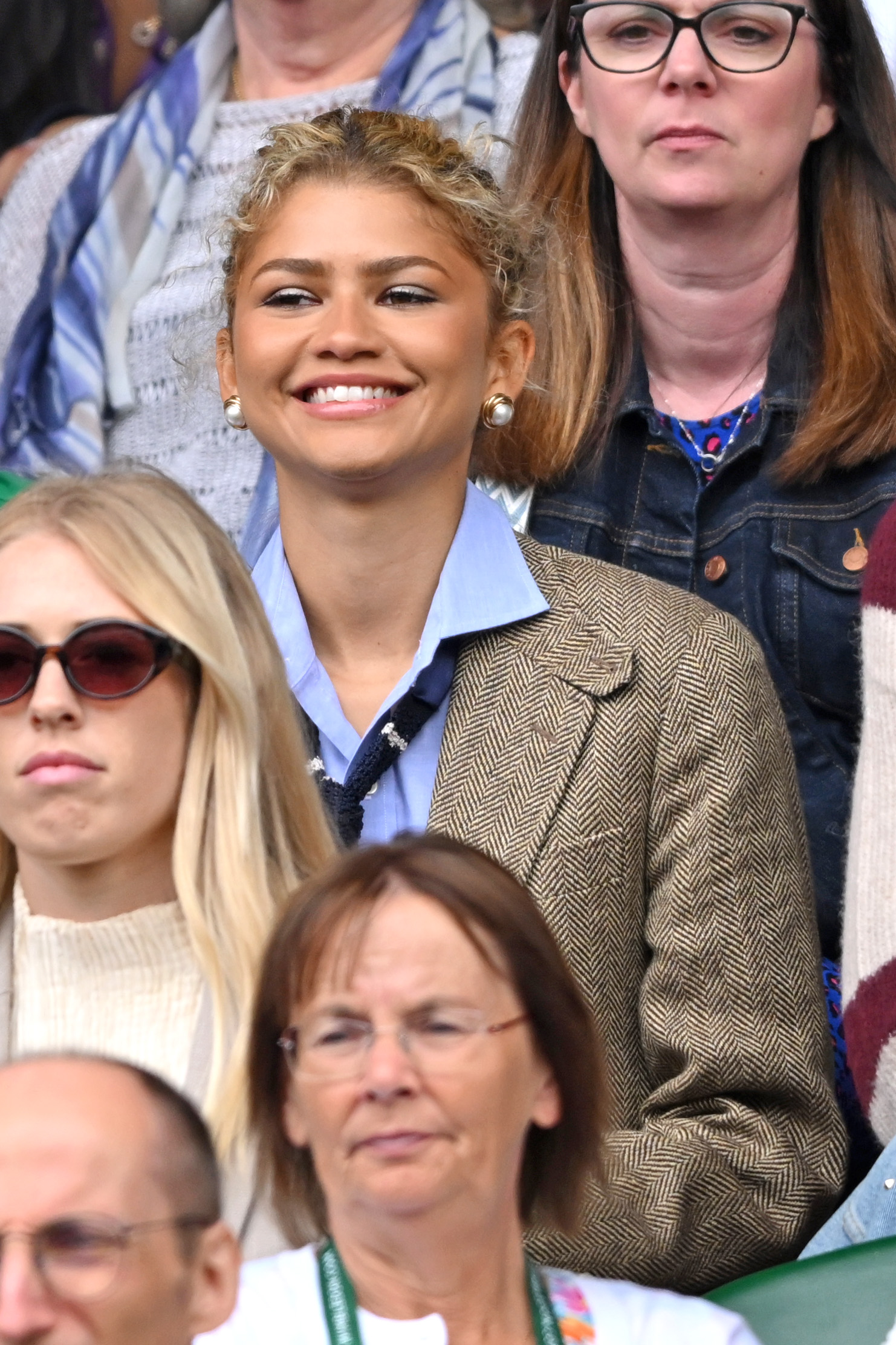 Zendaya was also in the hospitality seats for the ladies' final