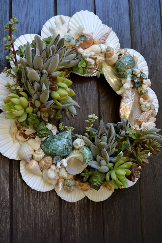 17 DIY Seashell Planter Ideas - 71