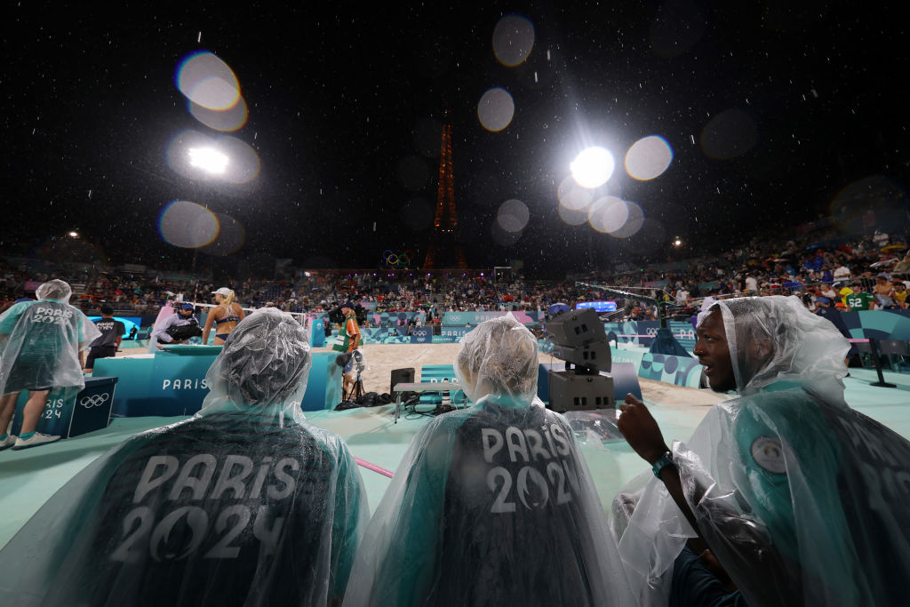 Fans were evacuated at the Paris Expo Porte de Versailles