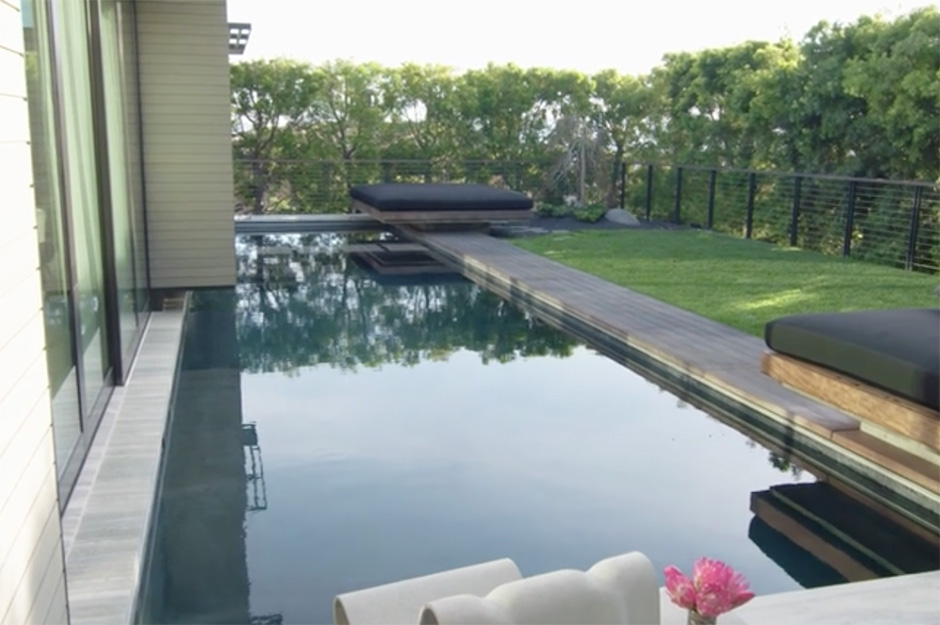 Sharapova designed every detail of the home, including the pool which is connected to the house