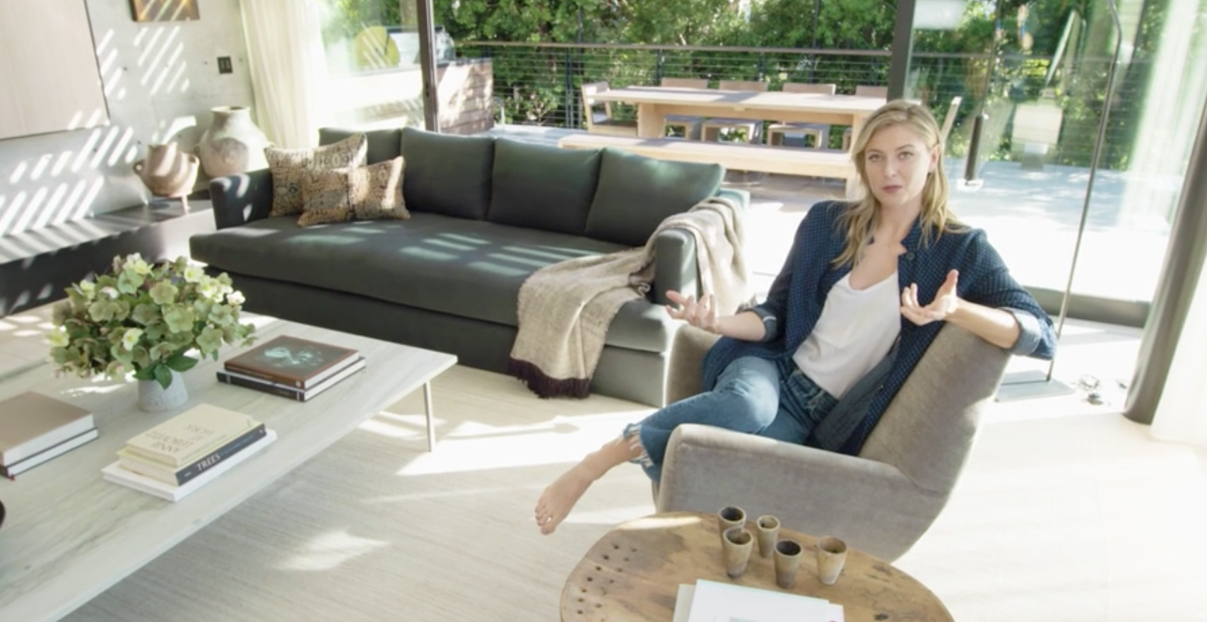 It took three years to design and build Sharapova's house