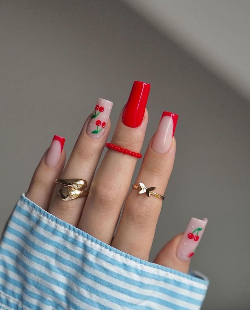 15 Cherry Nails Design Ideas Cute Enough to Eat + Nail Art Tutorial