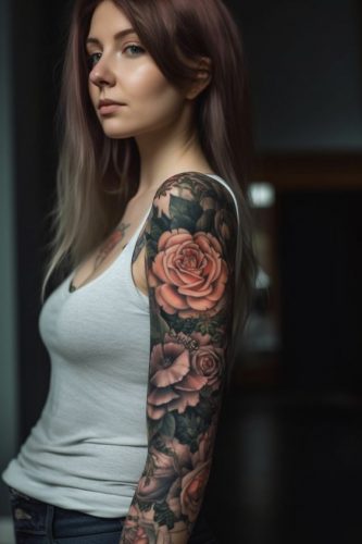 Floral Sleeve Tattoos for Women 2024: Discover Unique and Colorful Designs for Your Next Tattoo